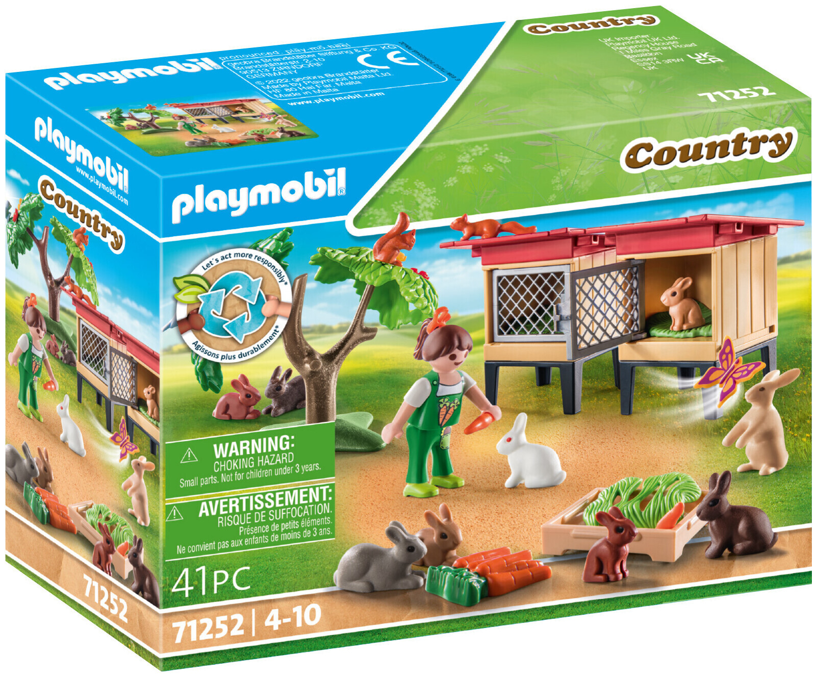 Image of Playmobil Kaninchenstall 71252 4+ Jahre