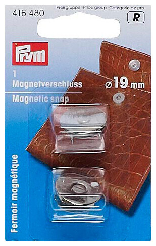 Image of Prym Magnet-Verschluss silber 19 mm