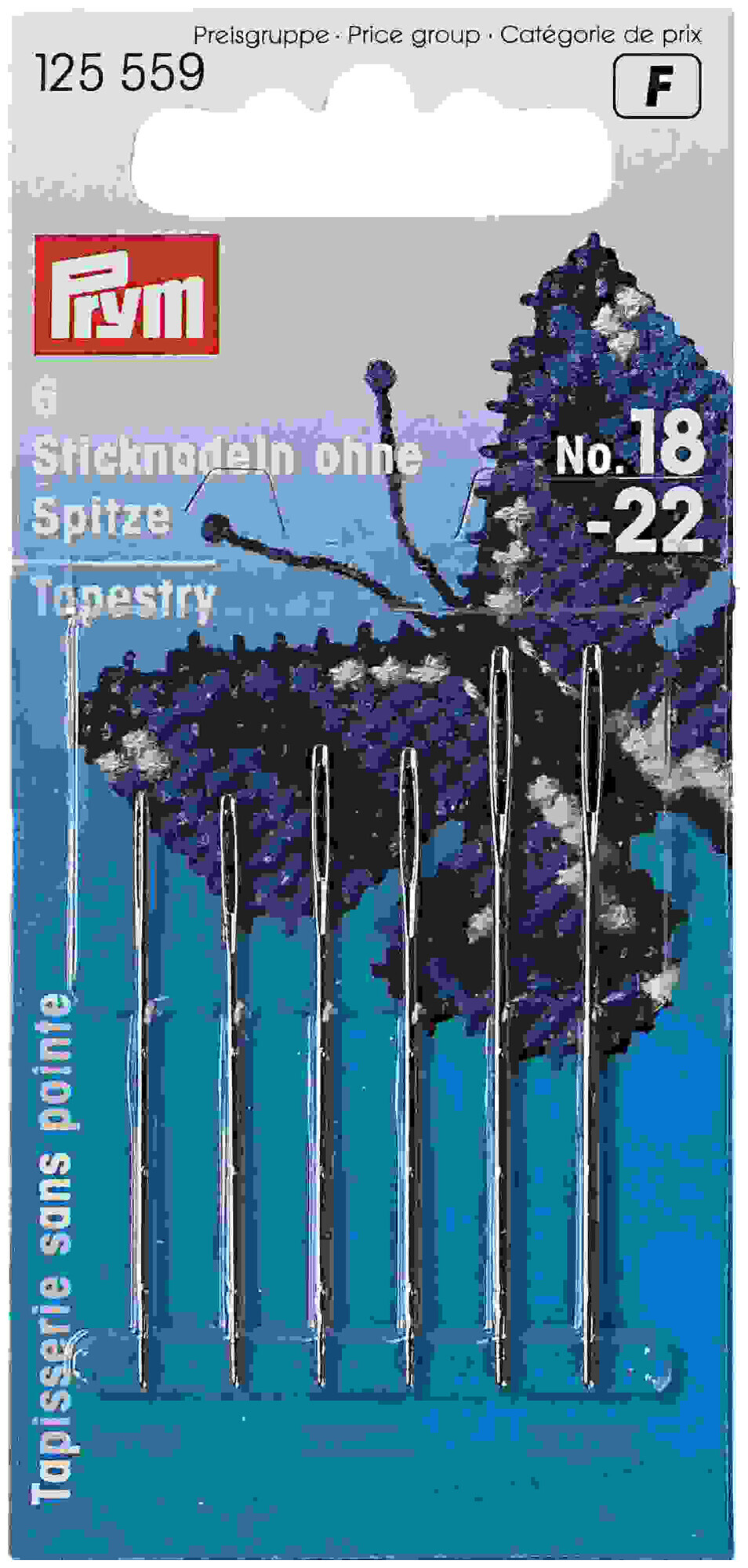 Image of Prym Sticknadeln ohne Spitze silber Nr. 18 - 22 6 Stk.