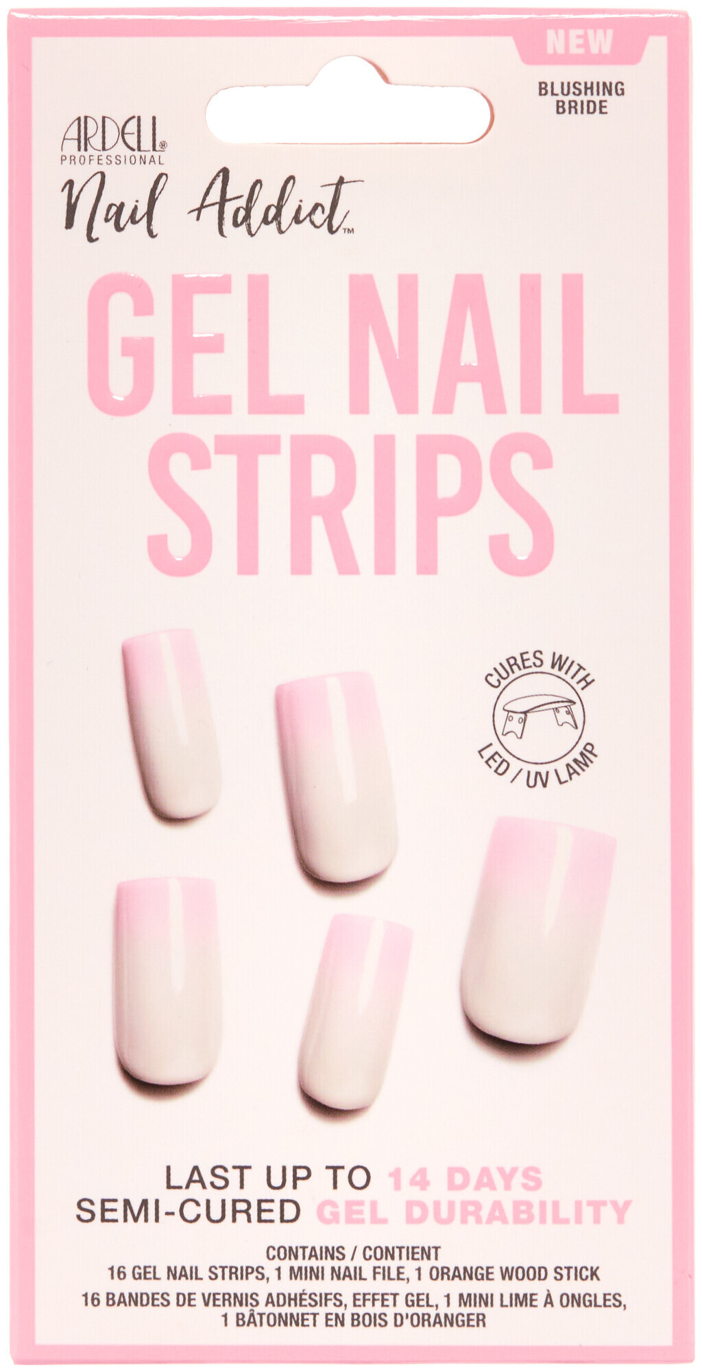 Image of Ardell Gel Nail Strips Blushing Bride