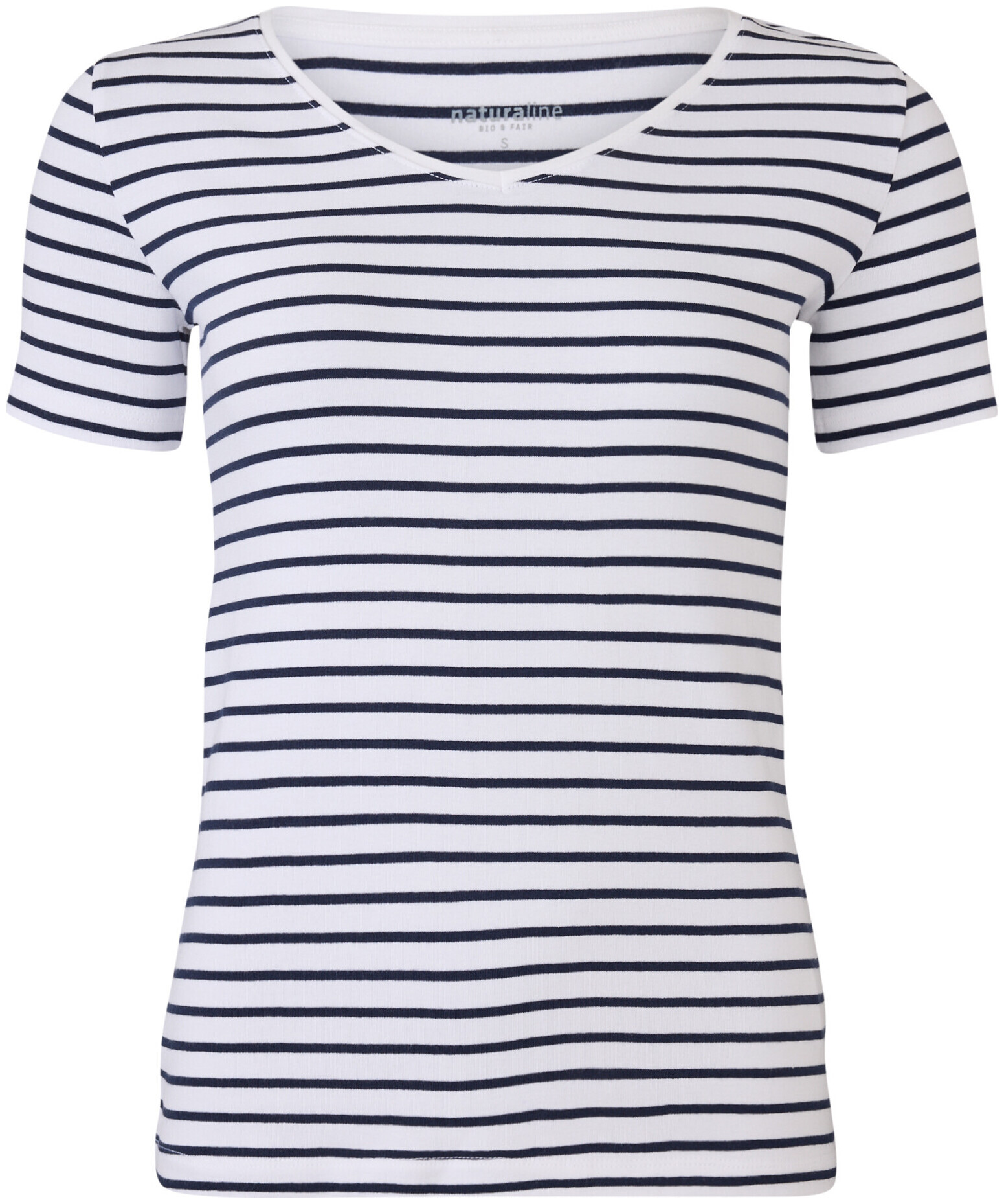 Image of Naturaline Textil Naturaline Damen T-Shirt weiss/navy S