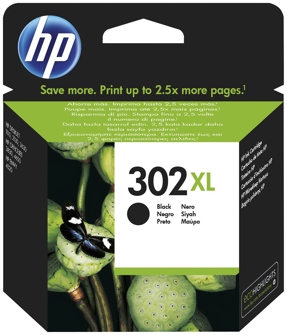 Image of HP Tintenpatrone 302Xl black OfficeJet F6U68Ae