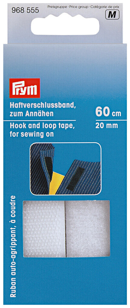 Image of Prym Klettband / Haftverschlussband weiss 20 mm 60 cm zum Annähen