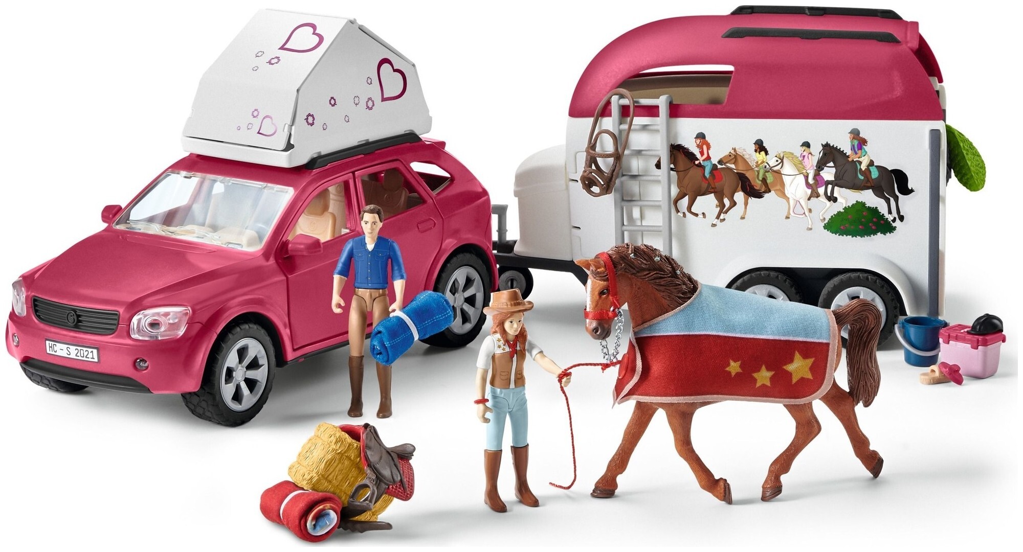 Image of Schleich Horse Club Abenteuer mit Auto und Pferdeanhänger