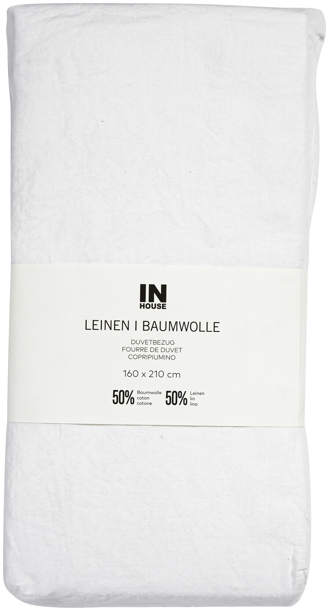 Image of Inhouse Duvet Leinen Fifty-Fifty offwhite 160x210