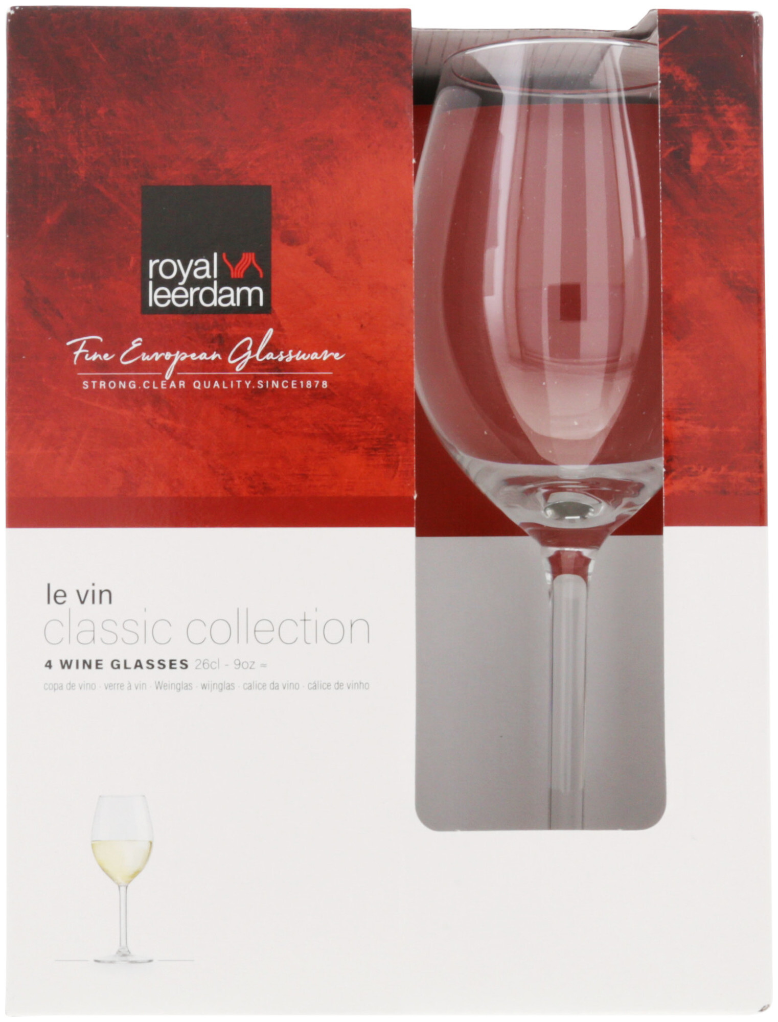 Le vin Classic Verre à vin blanc 26cl 4 pièces