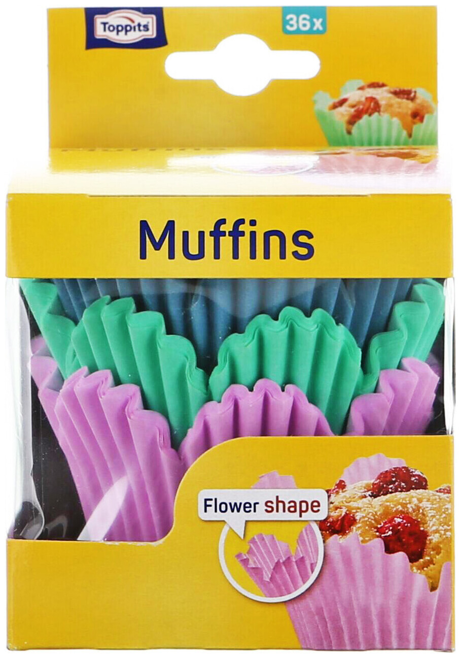 Image of Toppits Muffinform Blüte 7cm 36 Stück