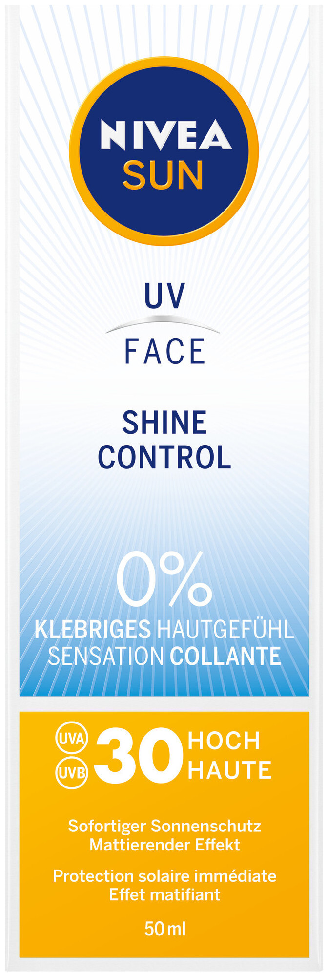 Image of Nivea Sun UV Face Shine Control LSF 30