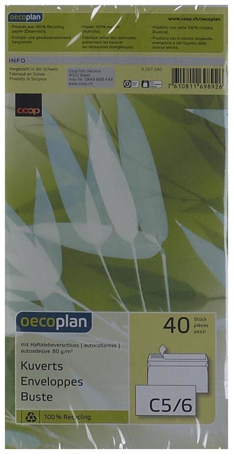 Image of Oecoplan Kuvert C5/6 40 Stk.