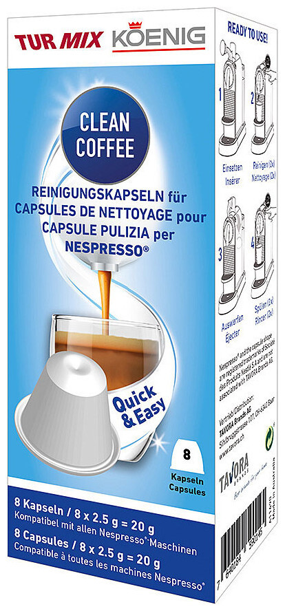 Image of Koenig König Clean Coffee Reinigungskapseln für Nespresso Maschinen