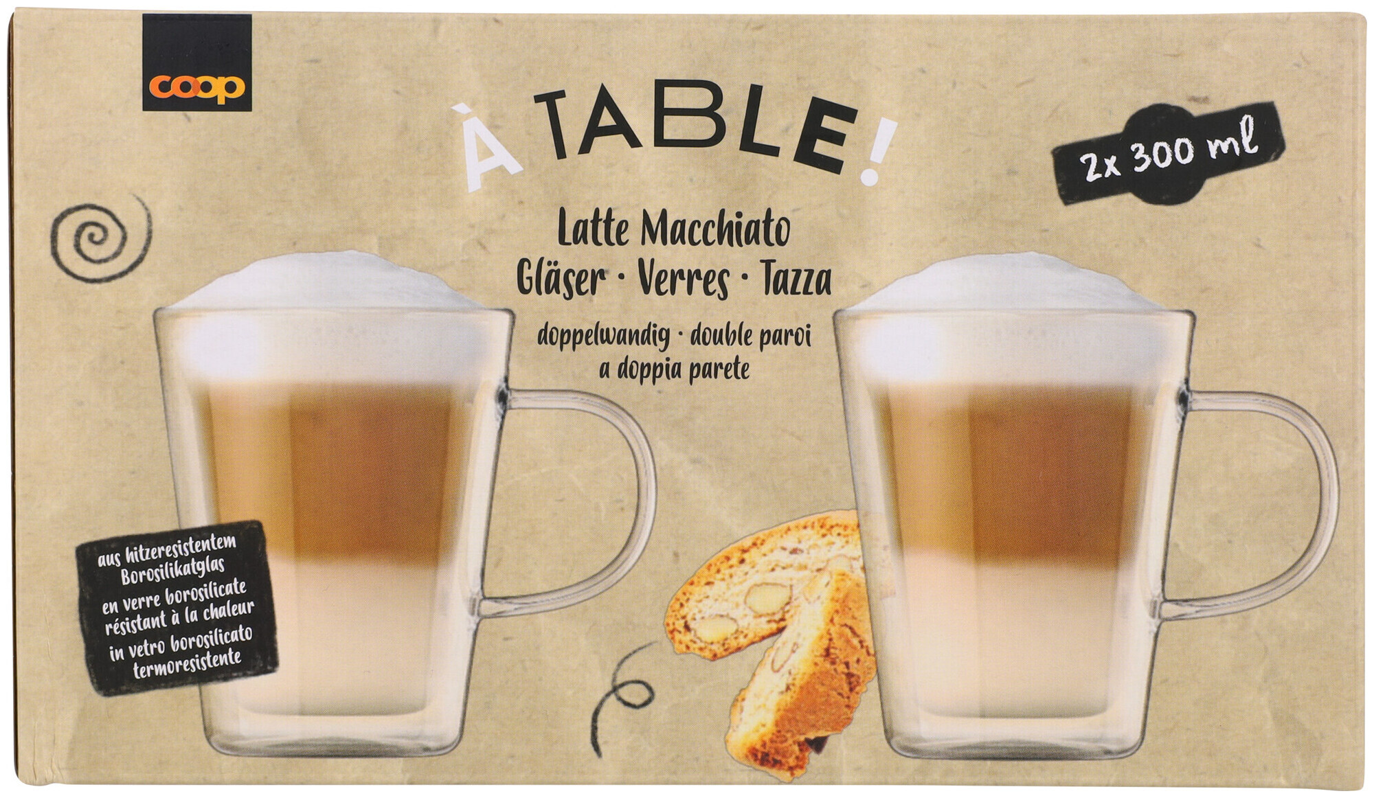 Image of À Table! Latte Macchiato Doppelwand 2x300ml