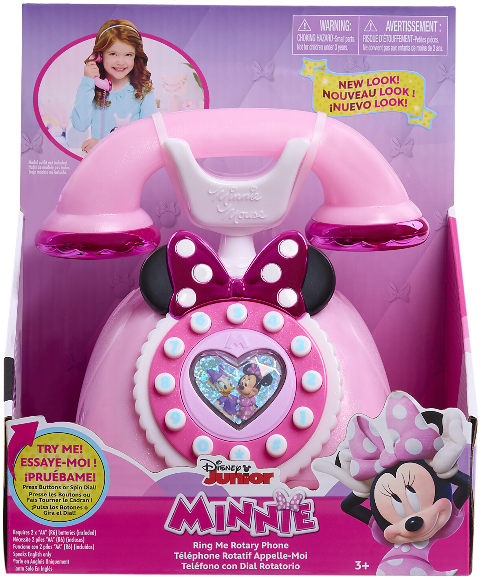 Image of Disney Junior Minnie Mouse Telefon mit Wählscheibe und Licht- und Soundeffekten