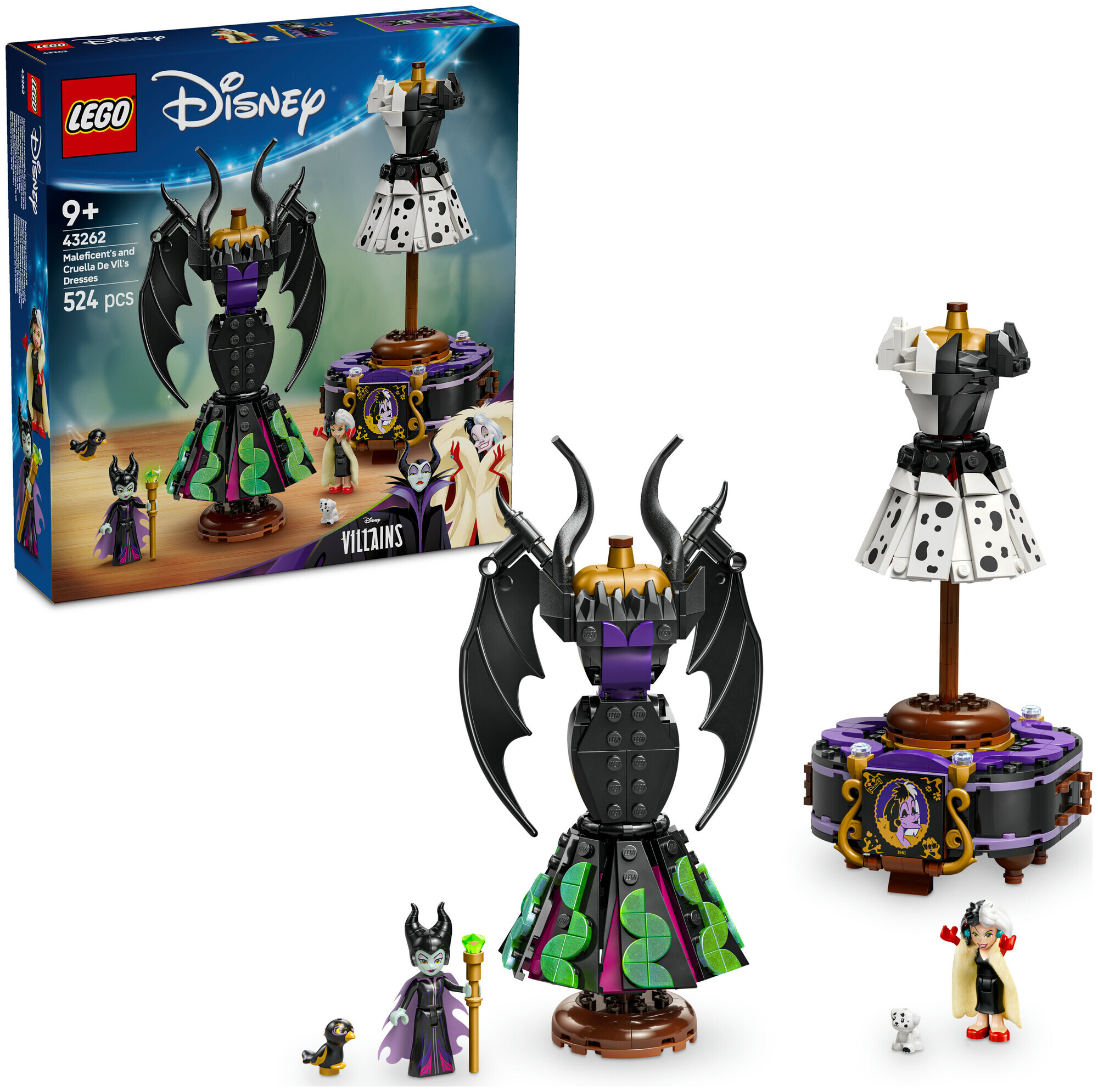 Image of Lego Disney Lego® ǀ Disney 43262 Bösewichte Die Kleider von Malefiz und Cruella De Vil ab 9 Jahren