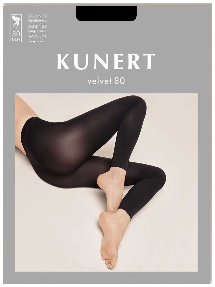 Image of Kunert Velvet 80 Damen Fein Leggings Black 40/42