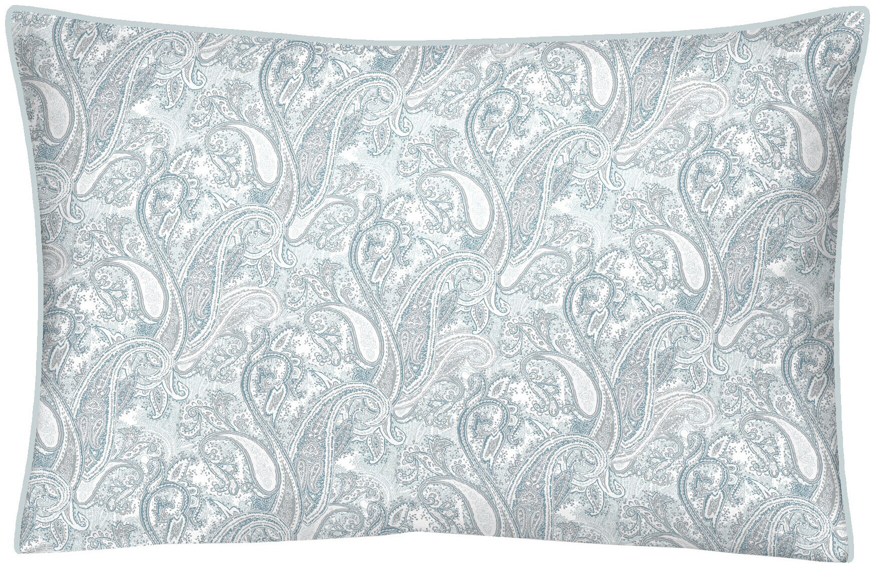 Image of Inhouse Kissen Gots Satin 65x100 Paisley blau