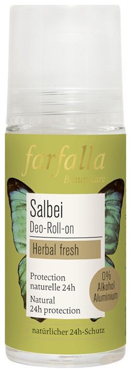 Image of farfalla Salbei Kräuterfrischer Deo Roll-on 50ml