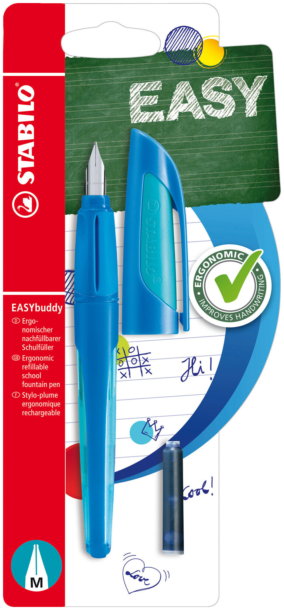 Image of Stabilo EASYbuddy Füller blau