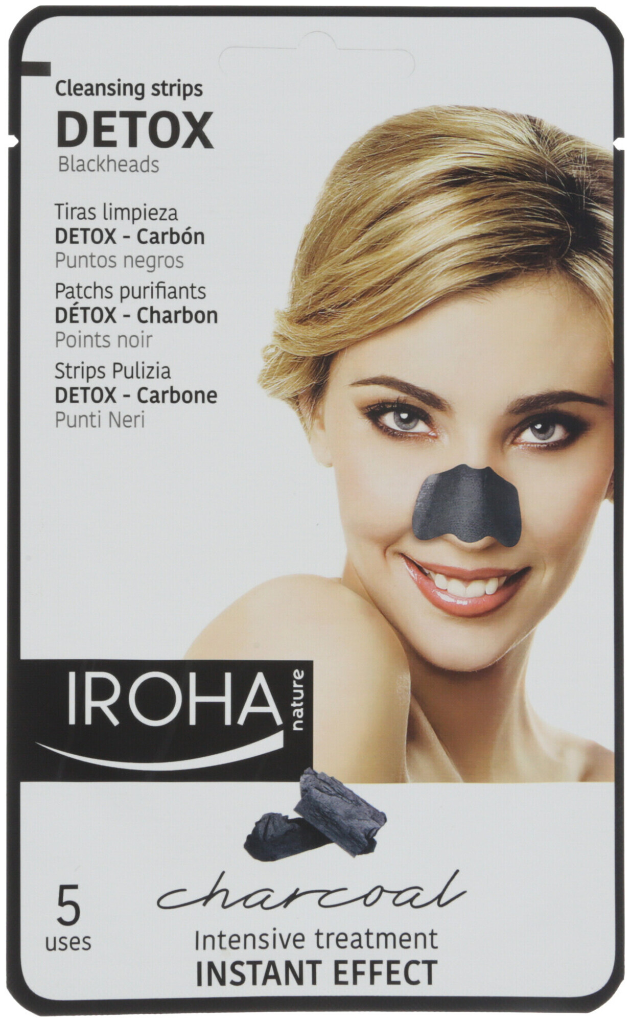 Image of Iroha Charcoal Nose Strips Deep Pore Cleansing