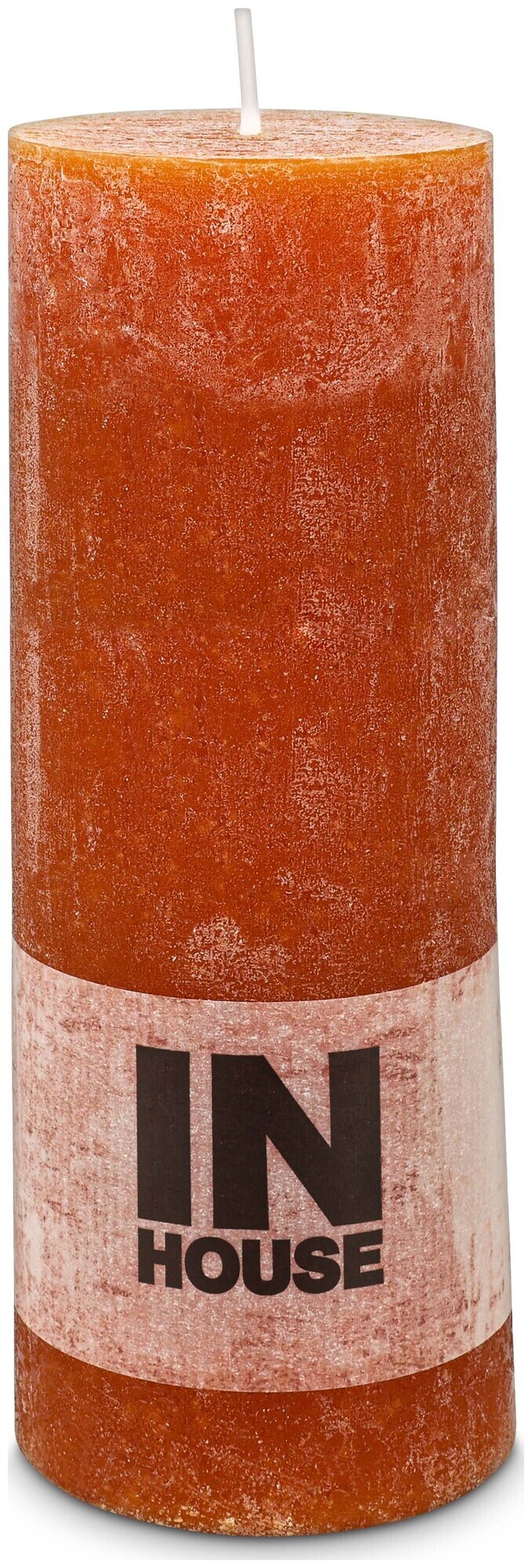 Image of Inhouse Zylinderkerze Rustic 68x180 Cognac