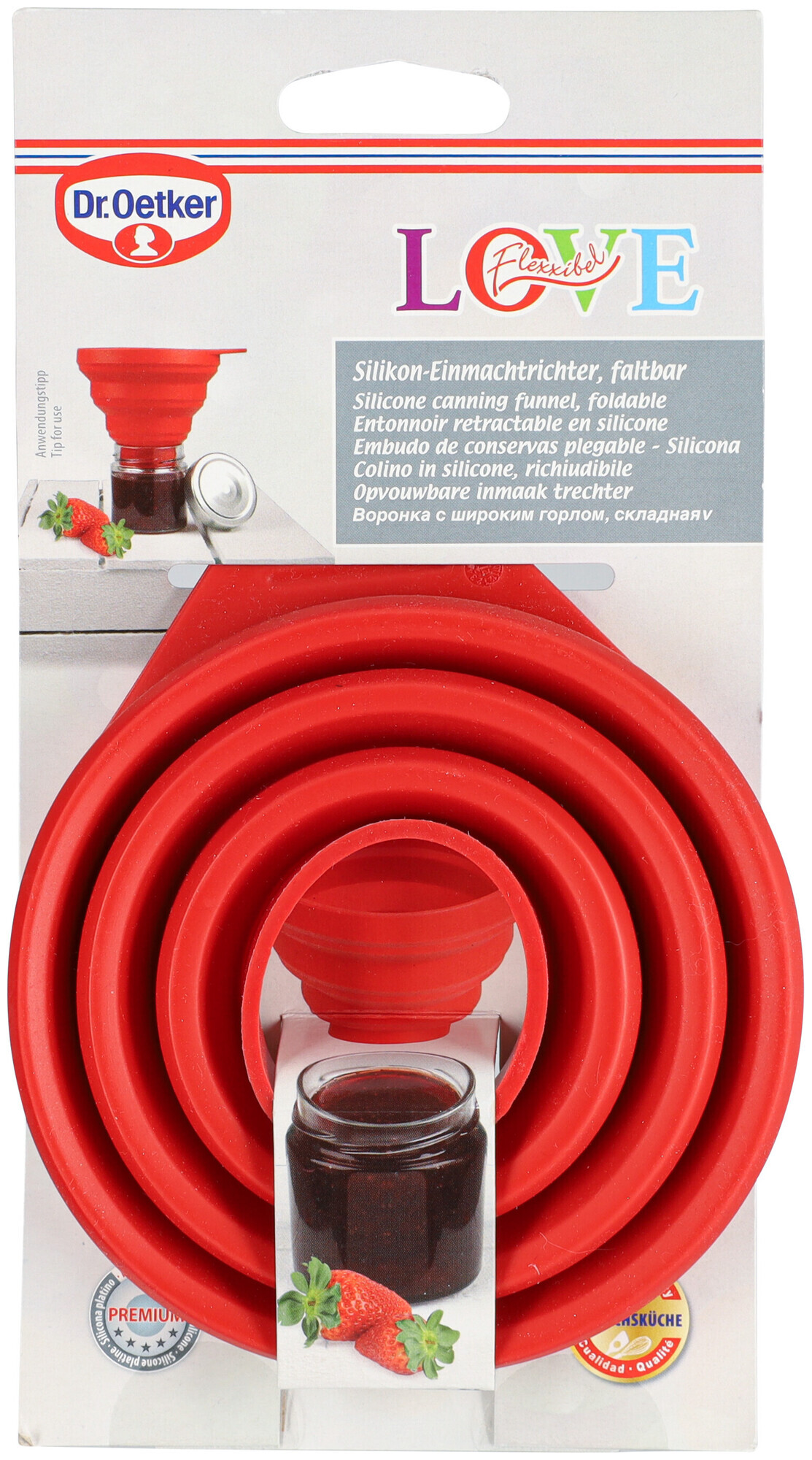 Image of Dr. Oetker Trichter faltbar Silikon
