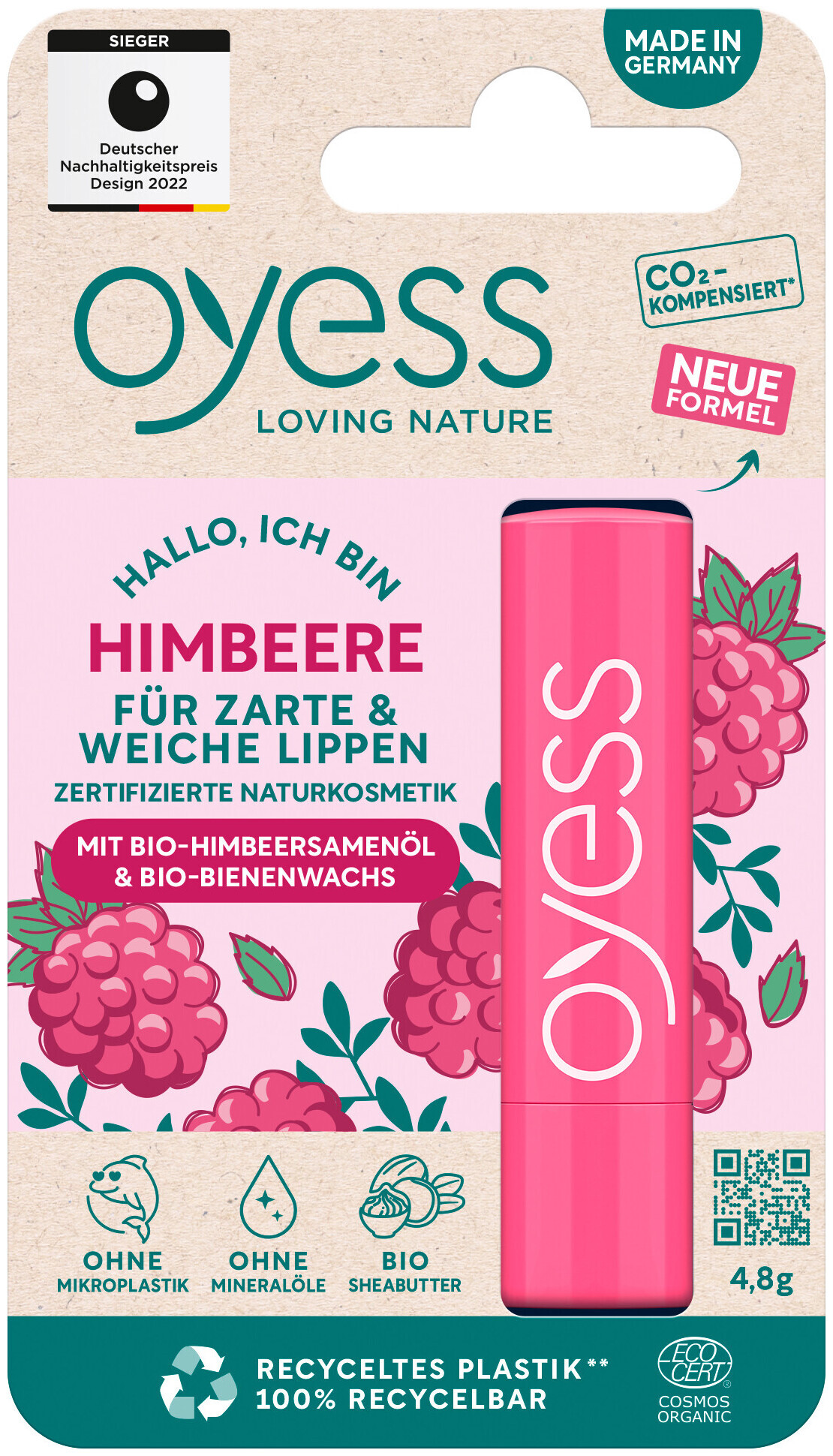 Image of Oyess Lippenbalsam Himbeere