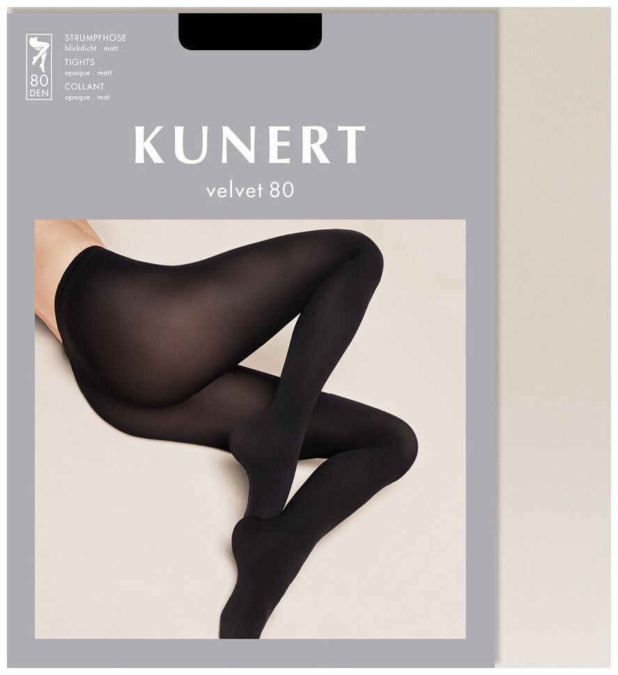 Kunert Collant Velvet 80 Black 44/46