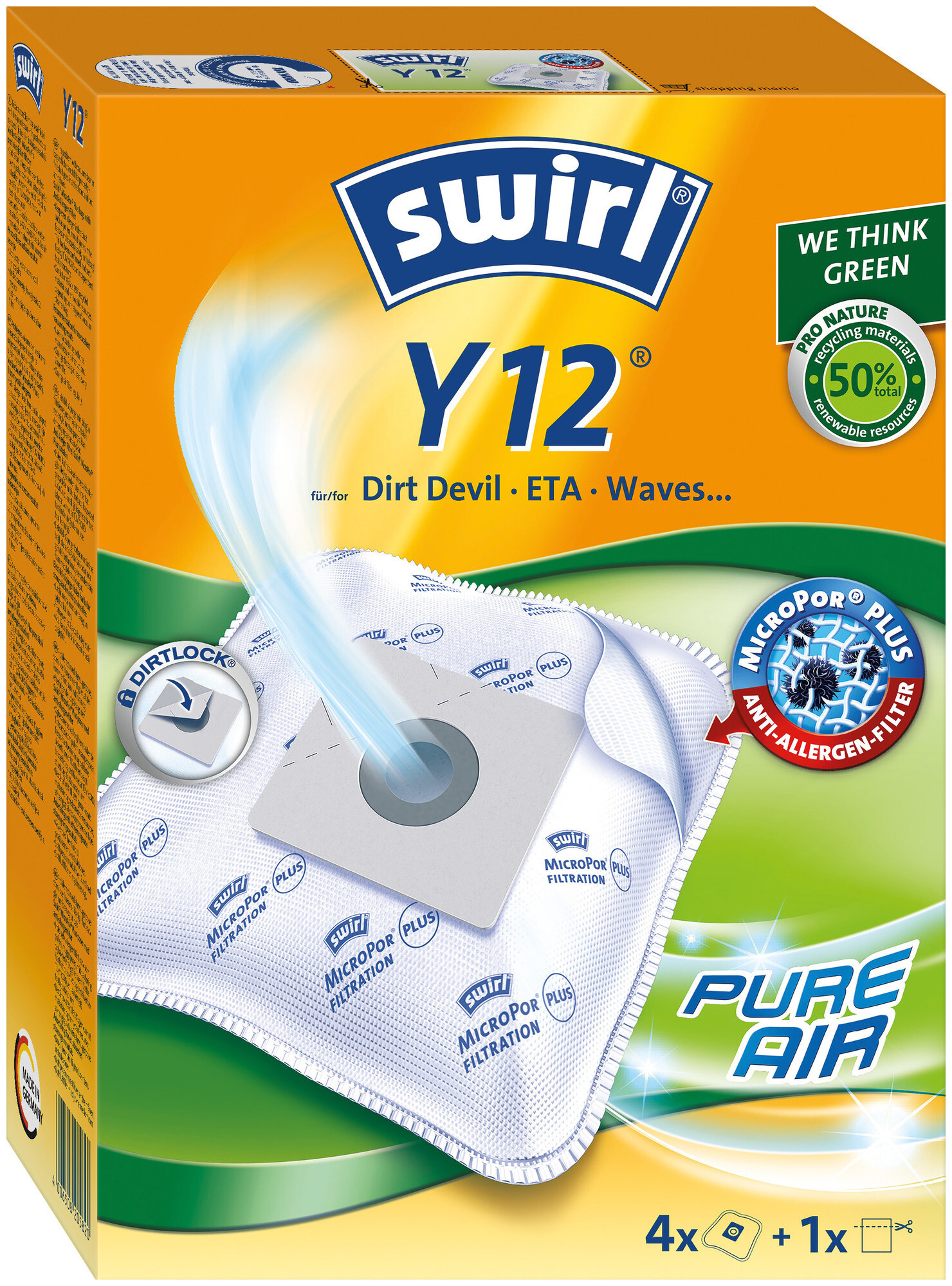 Image of Swirl Staubfilterbeutel Y12 MicroPor Plus AirSpace