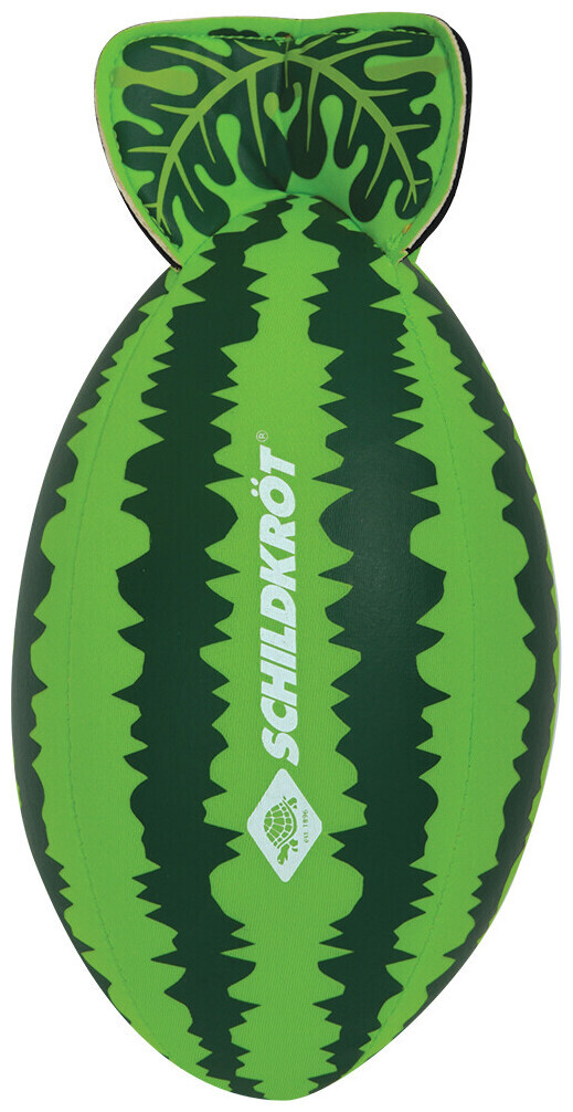 Schildkröt Splash Ball Watermelon, American Football Wassermelone, griffige Neopren Oberfläche, fliegt wie ein Rugby Ball durch die Luft, salzwasserfest, ideal für Strand & Garten