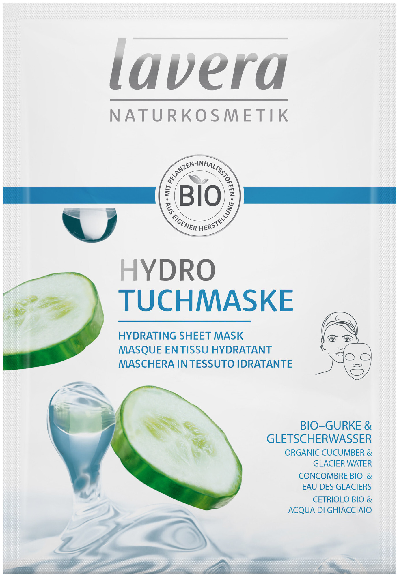 Masque en tissu hydratant Lavera