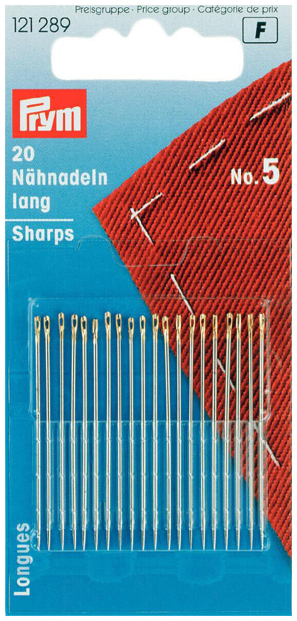 Image of Prym Nähnadeln lang Nr. 5 0.80 x 40 mm 20 Stk.