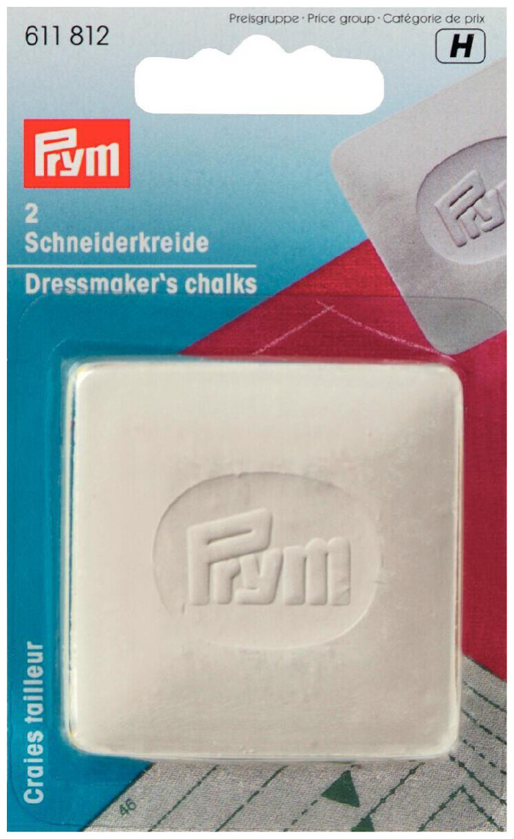 Image of Prym Schneiderkreide-Platten weiss Dose 2 Stk.