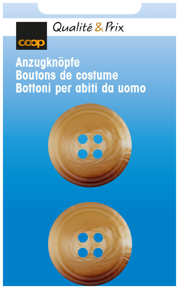 Image of Anzugknöpfe 25mm beige 2 Stk.
