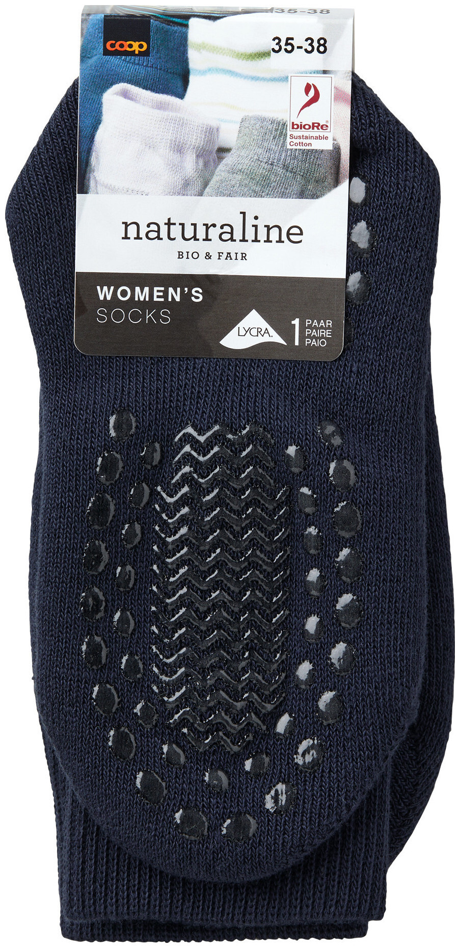 Image of Naturaline Textil Naturaline Damen Socken ABS Marine 35 - 38