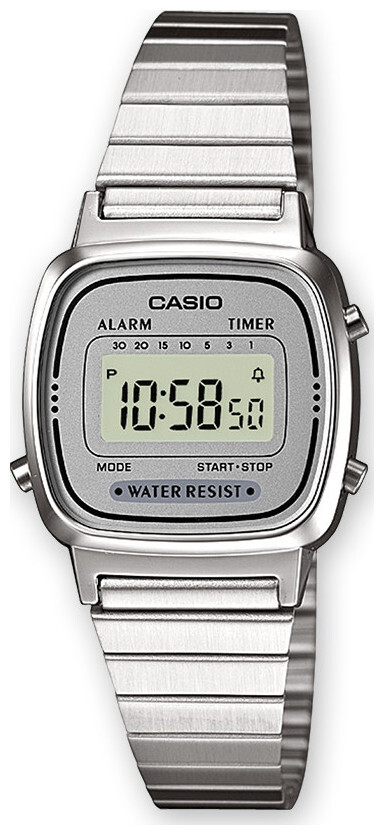 Image of Casio Collection Retro Grau Silber La670Wea-7Ef