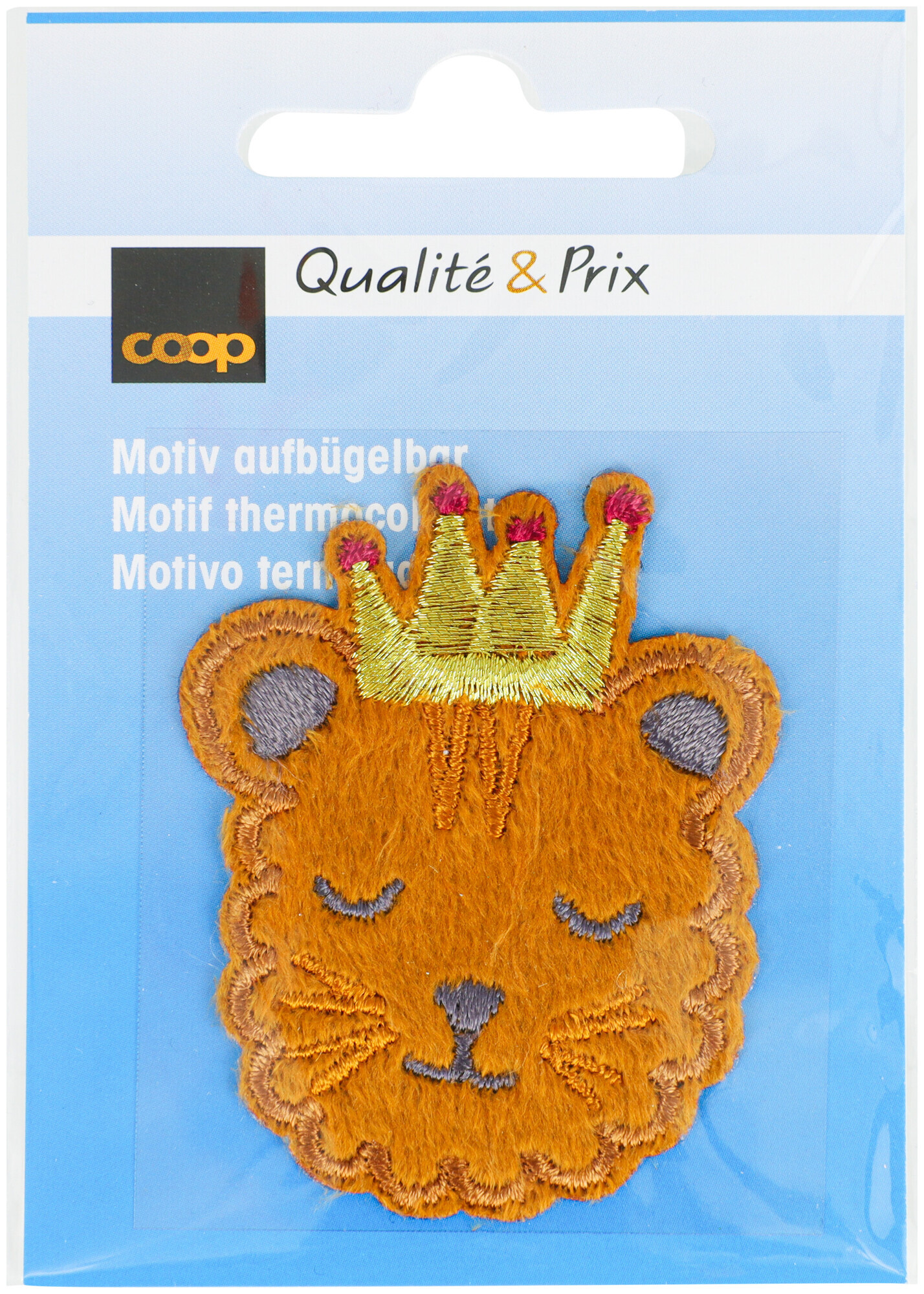 Image of Coop Applikation Kater mit goldener Krone
