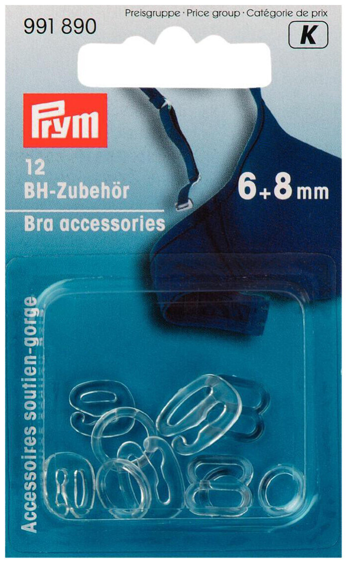 Image of Prym BH-Zubehör transparent 6 + 8 mm