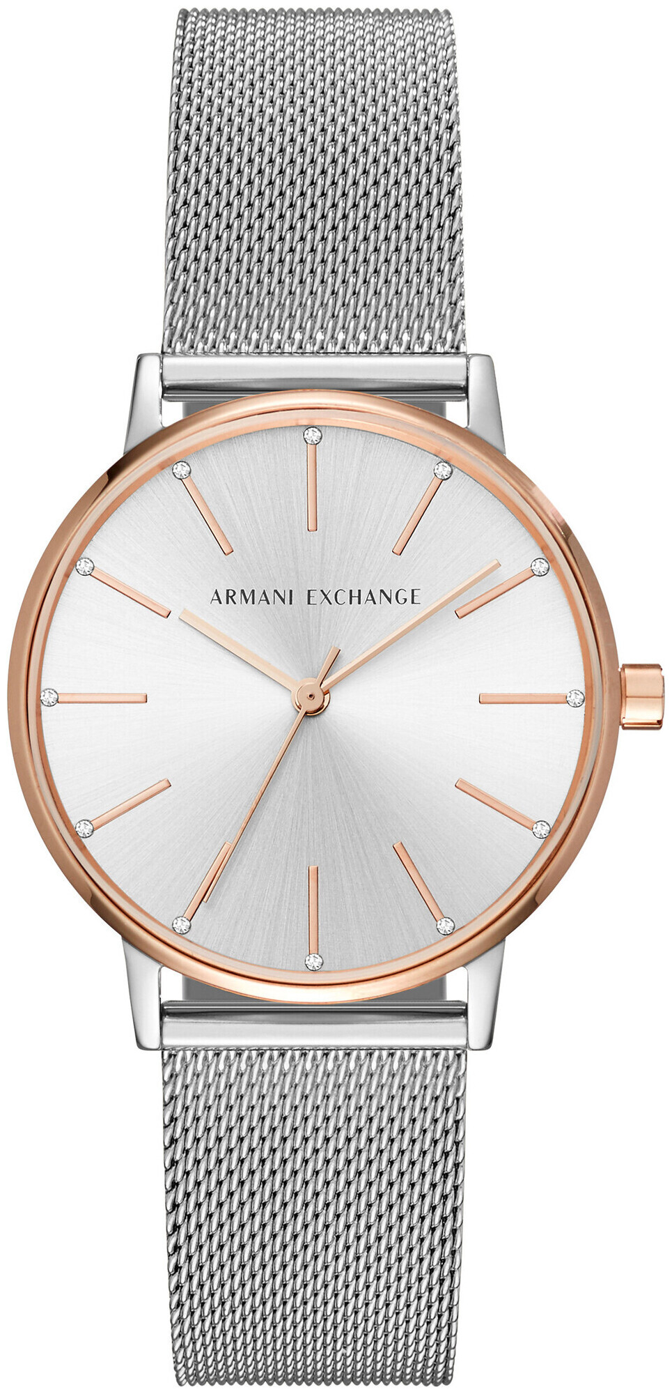 Montre Armani Exchange à trois aiguilles en acier inoxydable