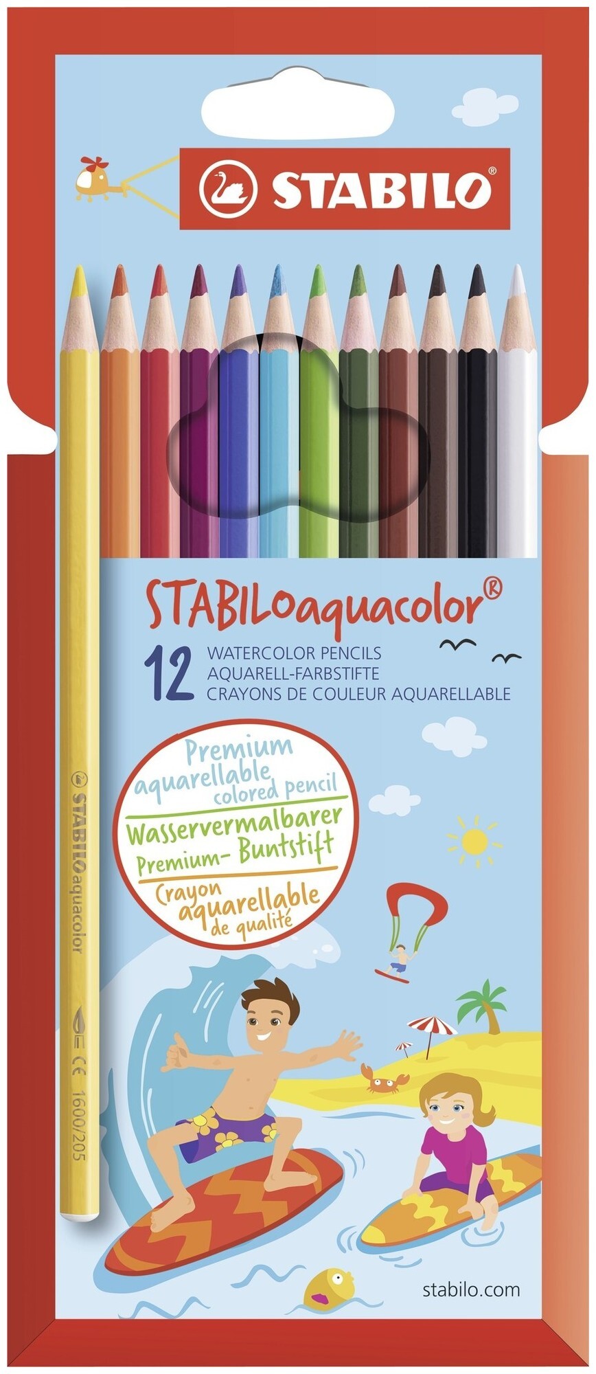 Image of Stabilo Malstift aquacolor 12er Etui