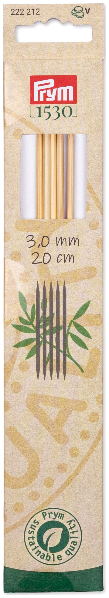 Image of Prym 1530 Strumpfstricknadeln 3.00 mm, 20 cm, Bambus