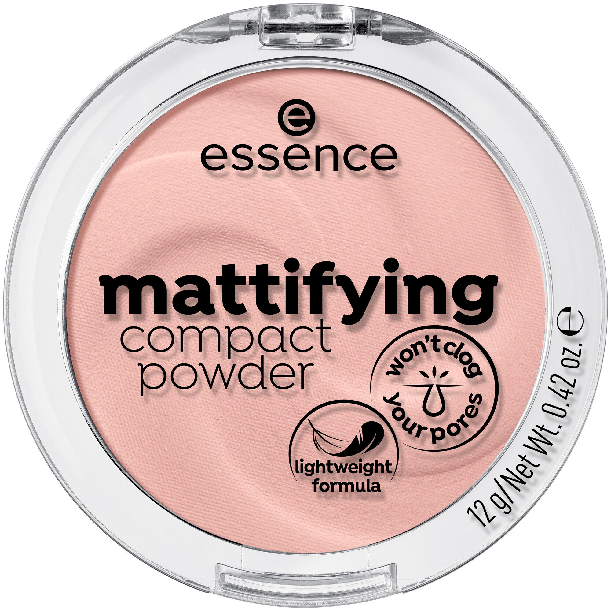 Image of essence mattifying compact powder 10 light beige 12 g