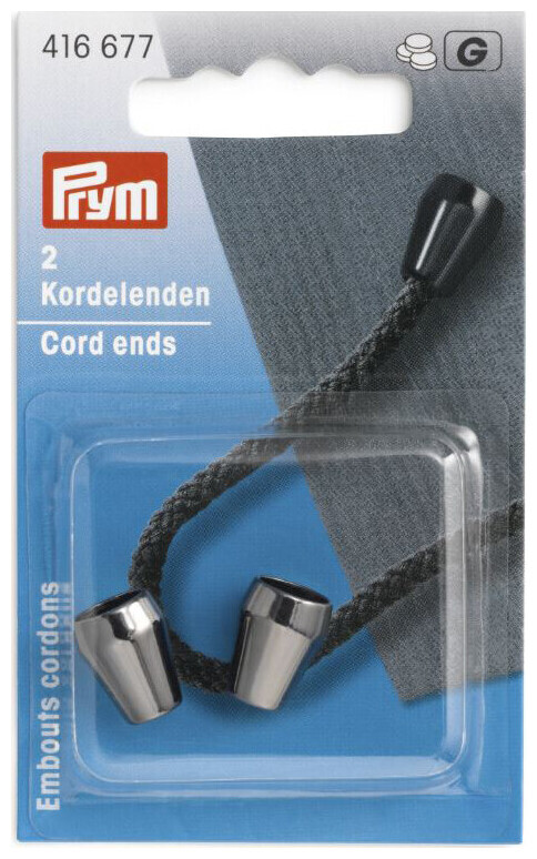 Image of Prym Kordelenden konisch gunmetal 0