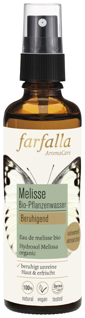 Image of farfalla Melisse Bio-Pflanzenwasser 75ml beruhigend