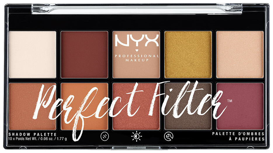 NYX Professional Makeup Perfect Filter Shadow Palette, Rustic Antique