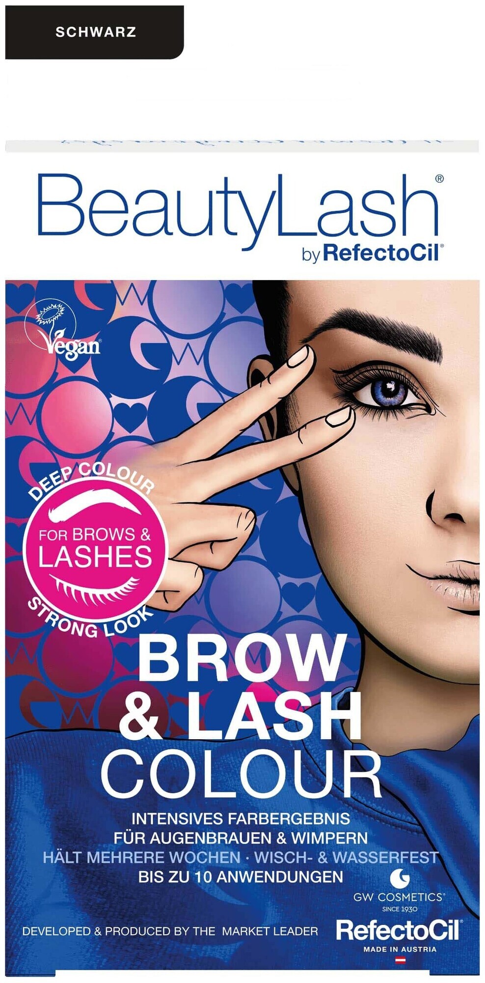 Image of BeautyLash Färbeset Wimpern und Augenbrauen schwarz