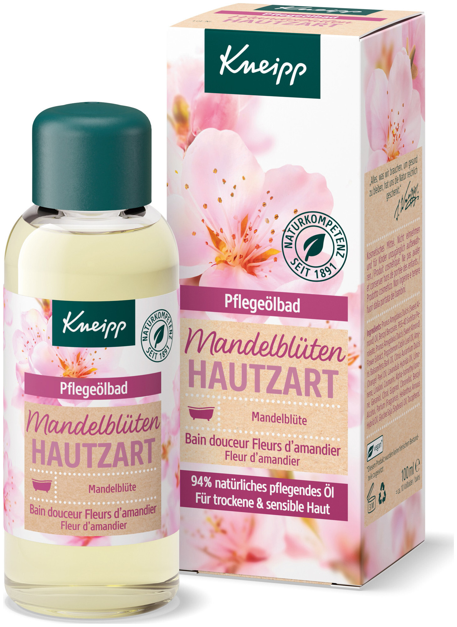 Image of Kneipp Badeöl Mandelblüten 100ml