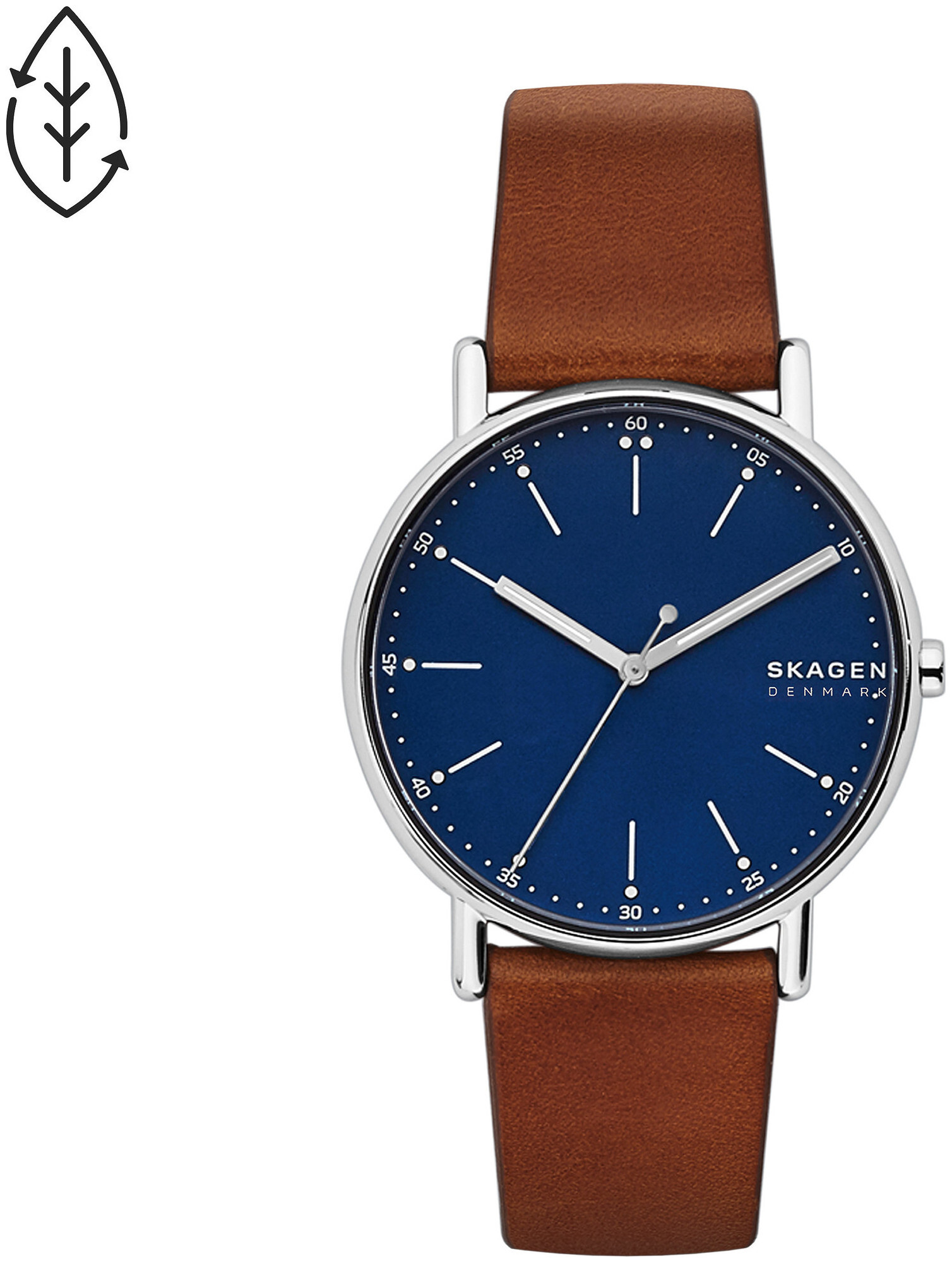 Skagen Uhr Signatur Leder braun