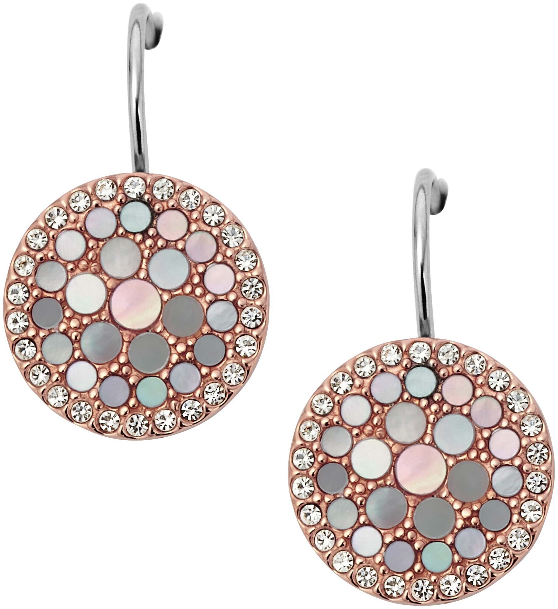 Fossil Jewels Fossil Damen Ohrstecker Disc Drop
