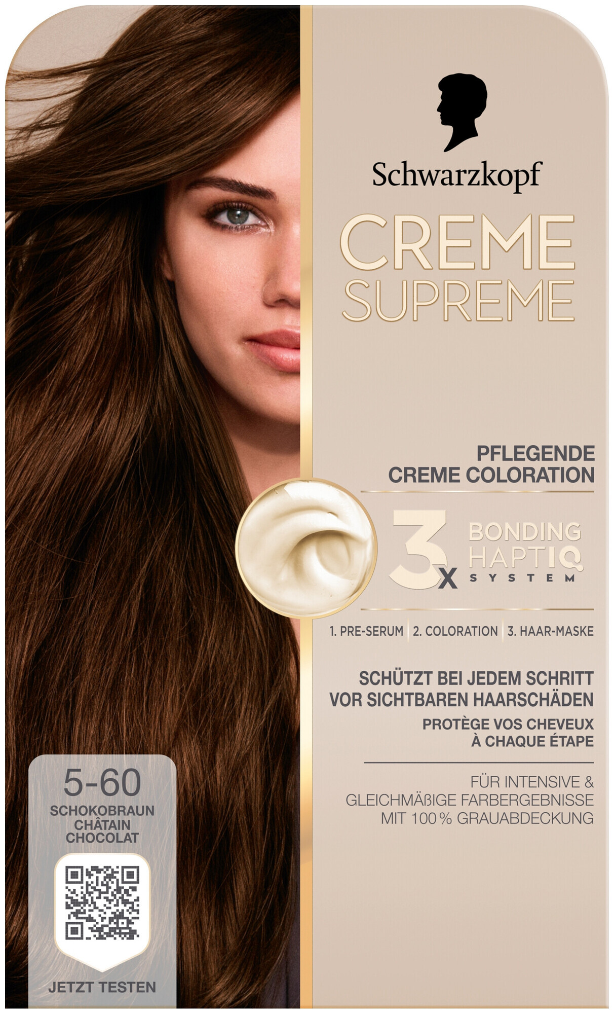 CREME SUPREME Schwarzkopf Crème Supreme Coloration 5–60 Chocolat Châtain