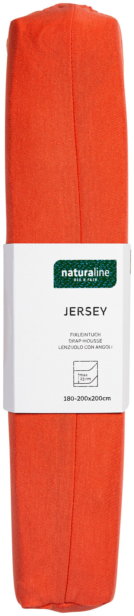 Image of Naturaline Textil Bio Fixl. Jersey 180x200 coralle