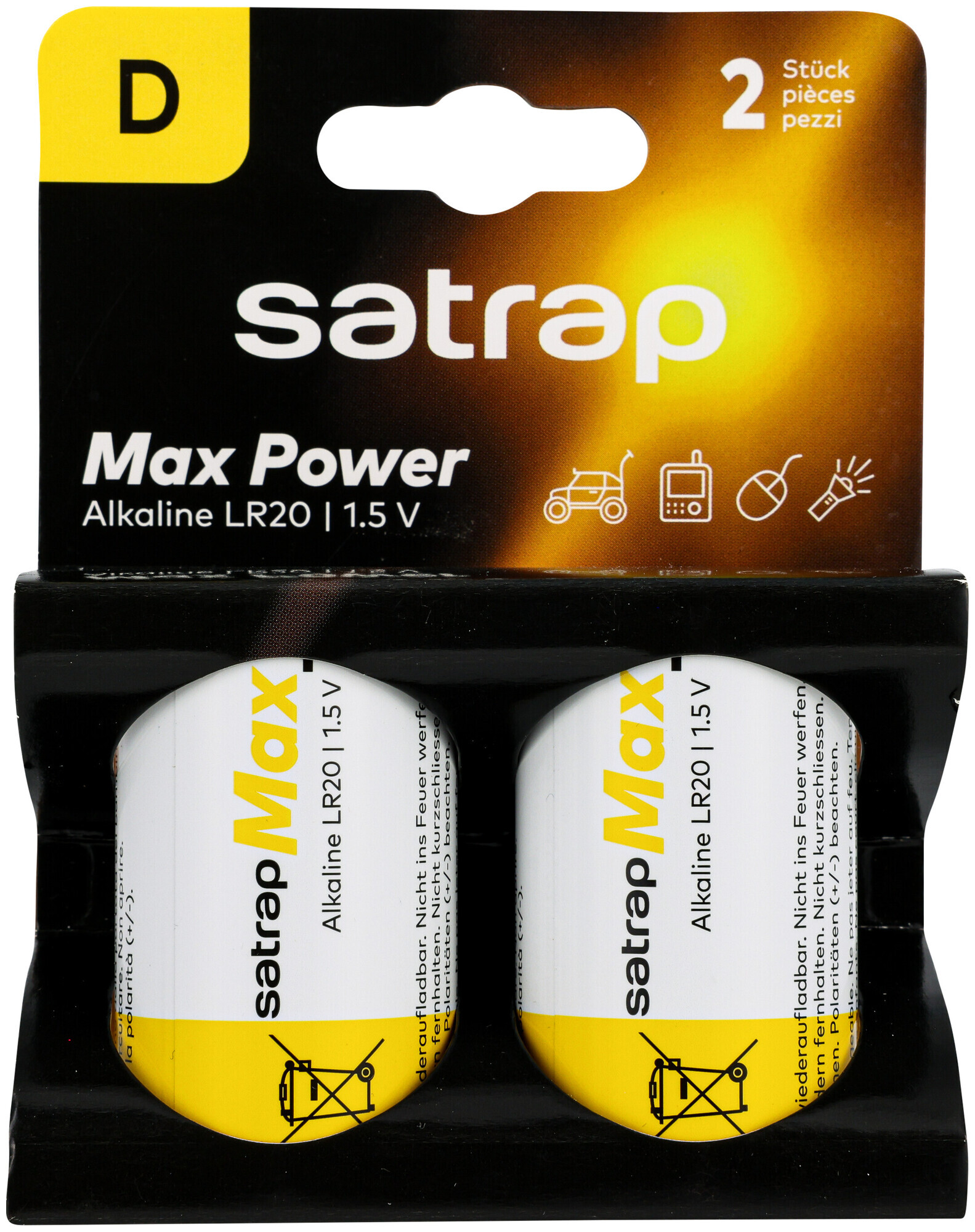 satrap Batterien D/Lr20 2 Stück